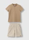 Carinhoso - Conjunto Maquinetado com Bordado Taupe - variação: Taupe