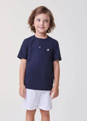 Bimbi - Conjunto Marinho com Off White Marinho - BIMBI