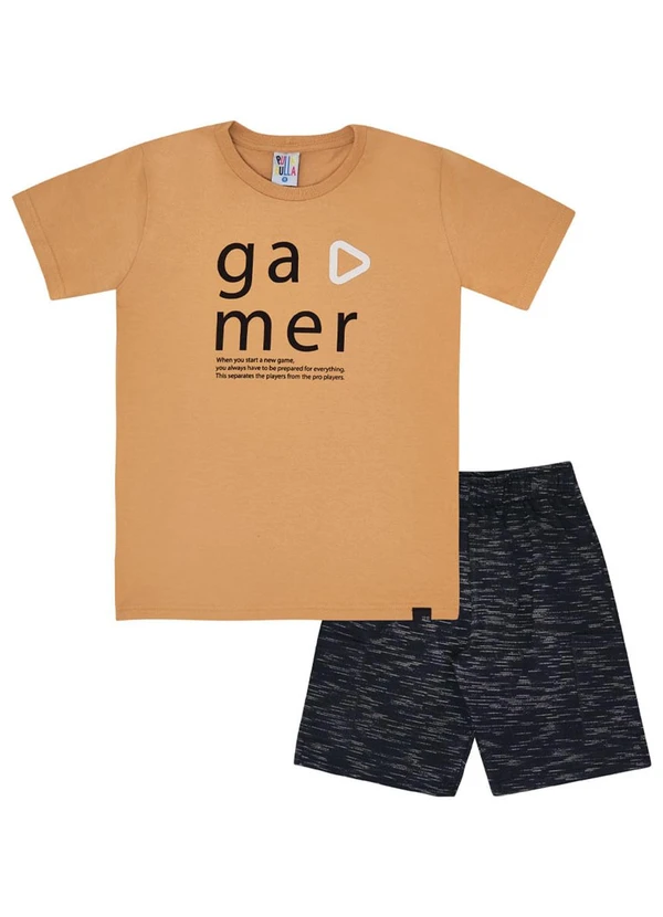 Pulla Bulla - Conjunto Menino Bege