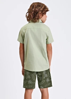 Trick Nick - Conjunto Masculino Blusa Polo e Bermuda Verde - TRICK NICK