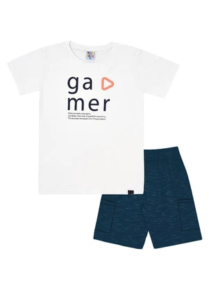 Pulla Bulla - Conjunto  Menino Branco - PULLA BULLA