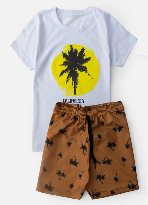 Keki Boys - Conjunto Masculino California Branco 2