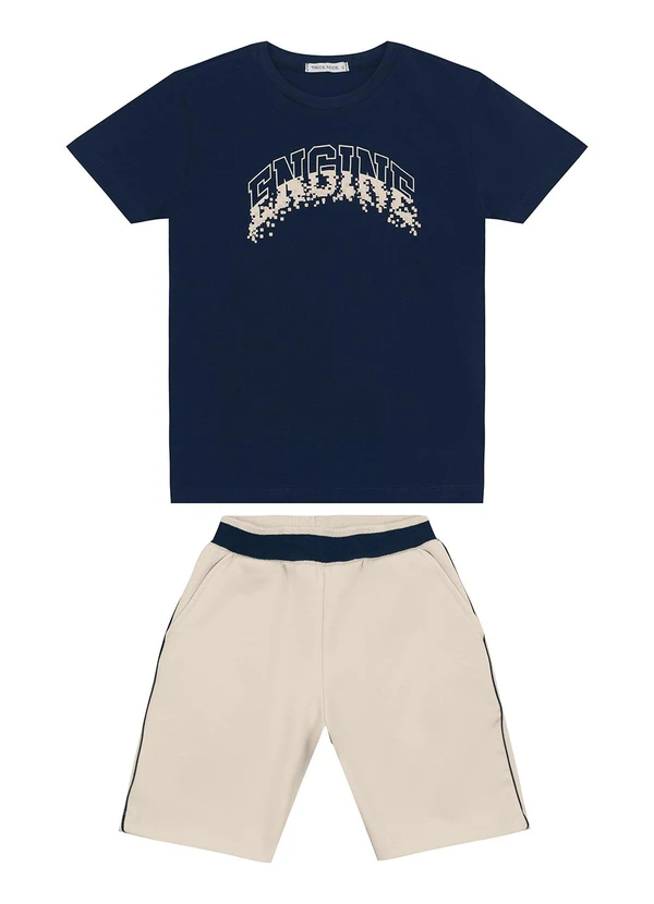 Trick Nick - Conjunto Masculino Camiseta com Bermuda Azul 2