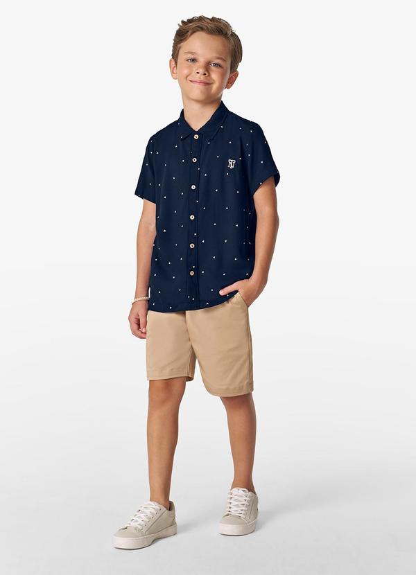 Trick Nick - Conjunto Masculino Camiseta com Bermuda Azul