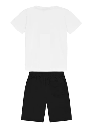 Trick Nick - Conjunto Masculino Camiseta com Bermuda Branco - TRICK NICK
