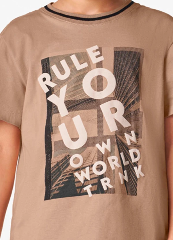 Trick Nick - Conjunto Masculino Camiseta com Bermuda Marrom 5