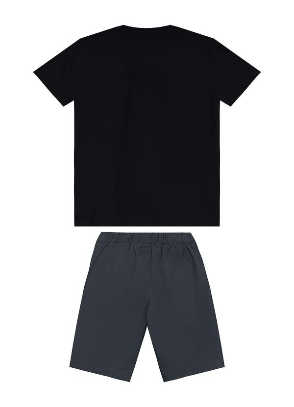 Trick Nick - Conjunto Masculino Camiseta com Bermuda Preto 2