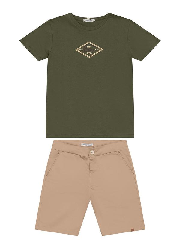 Trick Nick - Conjunto Masculino Camiseta com Bermuda Verde 2