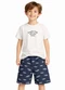 Select - Conjunto Masculino Camiseta e Bermuda Verde - variação: Azul
