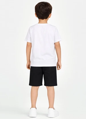 Select - Conjunto Masculino Camiseta e Bermuda Preto - SELECT