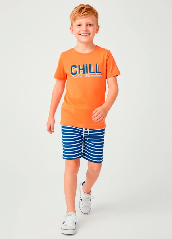 Keki Boys - Conjunto Masculino Chill Laranja