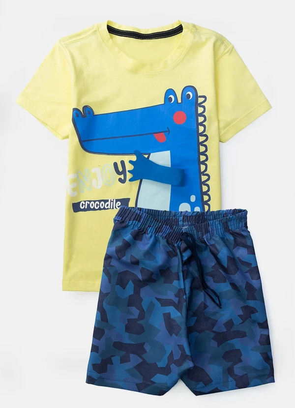 Torrox - Conjunto Masculino Crocodilo Amarelo 2