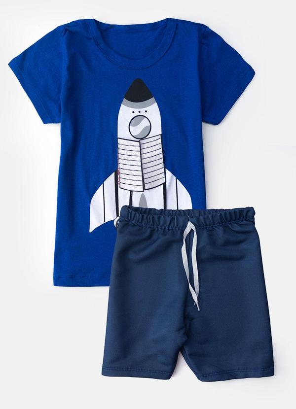 Keki Boys - Conjunto Masculino Foguete Azul