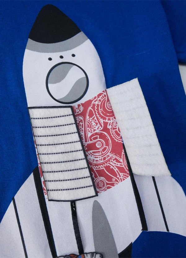 Keki Boys - Conjunto Masculino Foguete Azul 5