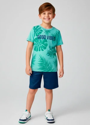 Keki Boys - Conjunto Masculino Good Vibes Verde - KEKI BOYS