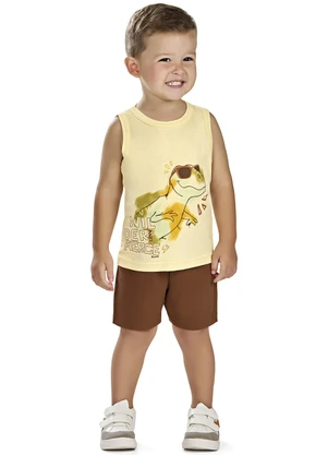 Elian - Conjunto Masculino Infantil Amarelo - ELIAN