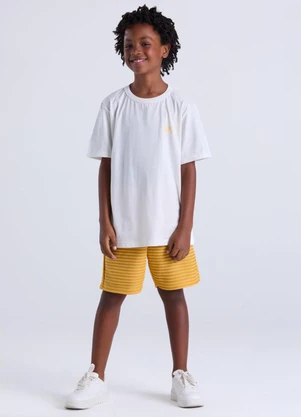 Vida Costeira - Conjunto Masculino Infantil Básico Va Off White - VIDA COSTEIRA