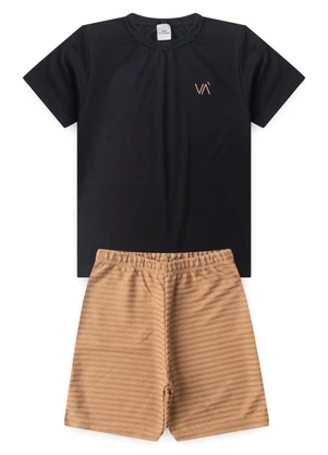 Vida Costeira - Conjunto Masculino Infantil Básico Va Pretoo - VIDA COSTEIRA