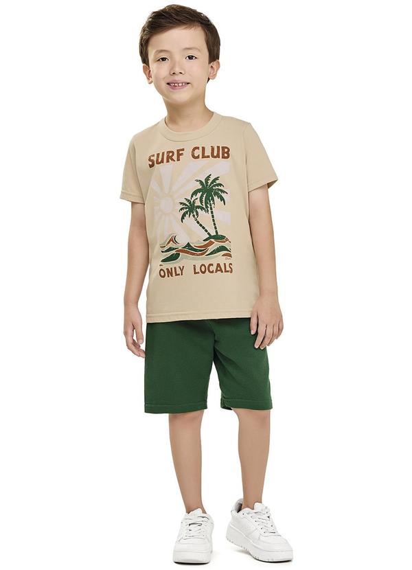 Elian - Conjunto Masculino Infantil Bege