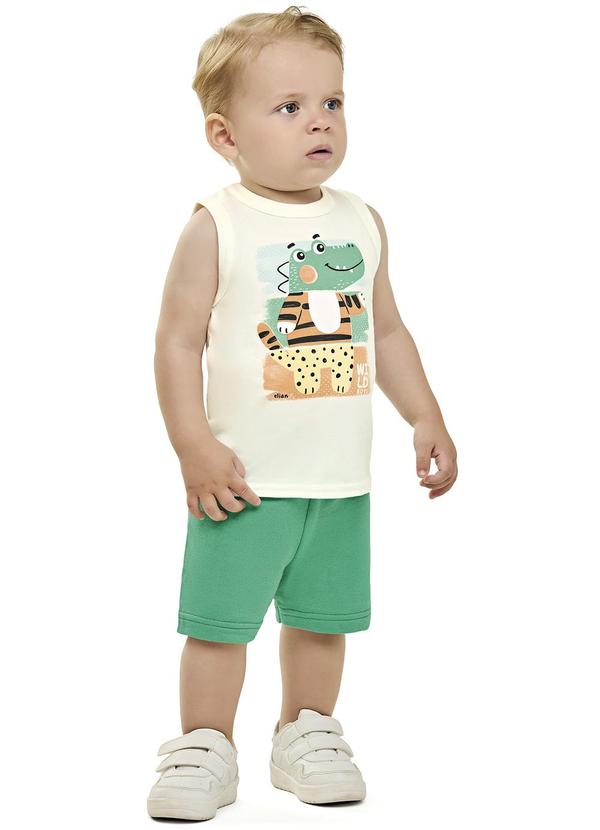 Elian - Conjunto Masculino Infantil Branco