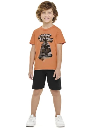 Elian - Conjunto Masculino Infantil Laranja - ELIAN