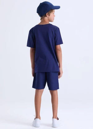Vida Costeira - Conjunto Masculino Infantil Play Azul  - VIDA COSTEIRA