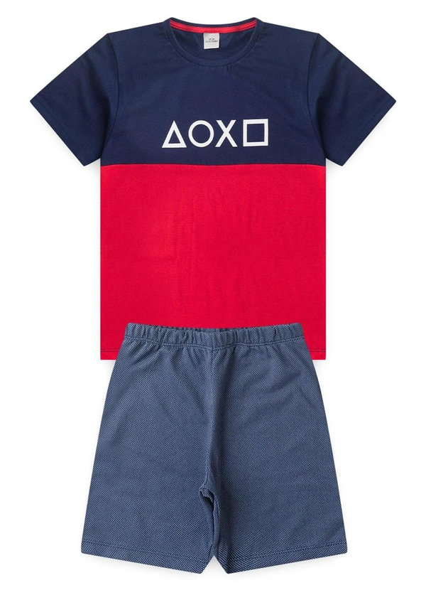 Vida Costeira - Conjunto Masculino Infantil Play Azul  3
