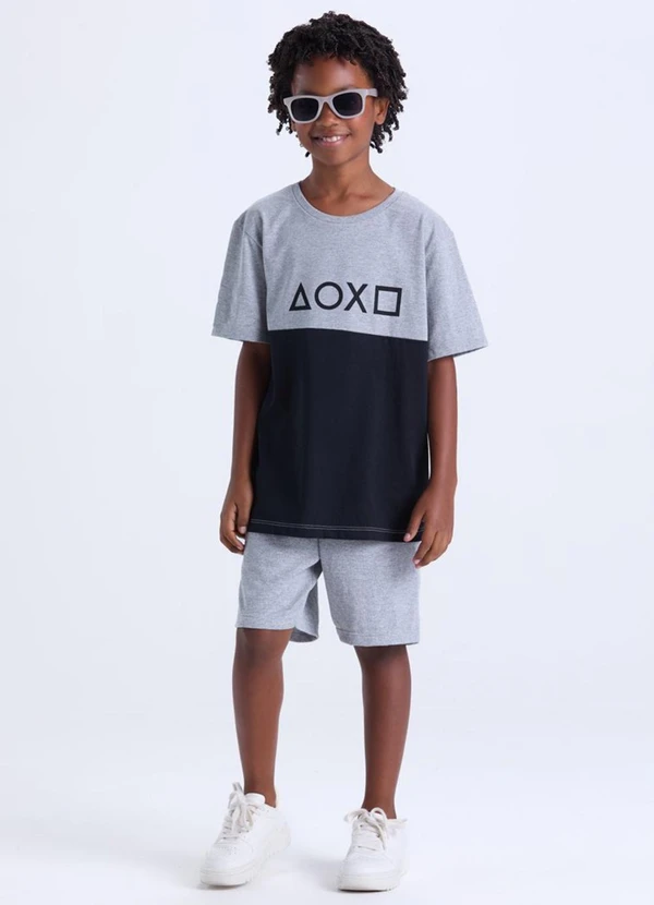 Vida Costeira - Conjunto Masculino Infantil Play Mescla 1