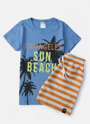 Keki Boys - Conjunto Masculino Los Angeles Azul - KEKI BOYS