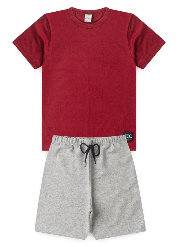 Vida Costeira - Conjunto Masculino Moulineblack Bordo 3