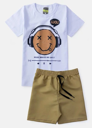 Boys Brigade - Conjunto Masculino Music Makes Branco - BOYS BRIGADE