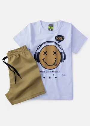 Boys Brigade - Conjunto Masculino Music Makes Branco - BOYS BRIGADE