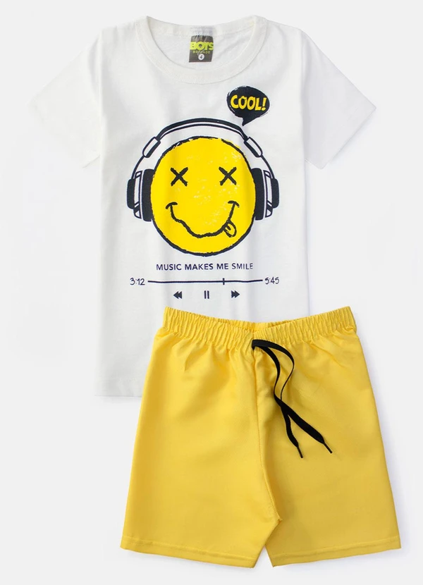 Boys Brigade - Conjunto Masculino Music Makes Creme 1