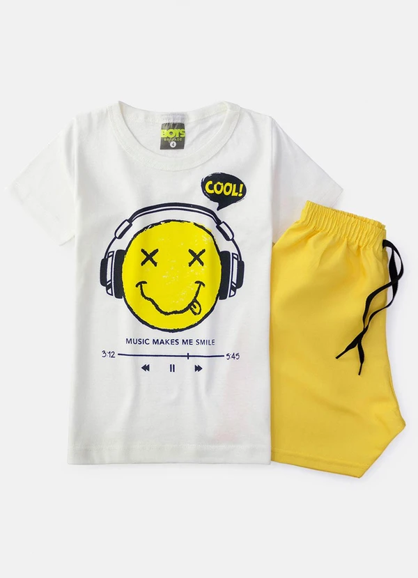 Boys Brigade - Conjunto Masculino Music Makes Creme 2