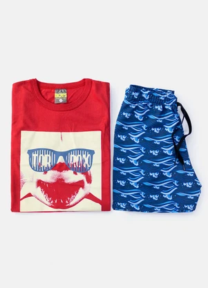 Boys Brigade - Conjunto Masculino Óculos Tubarão Vermelho - BOYS BRIGADE