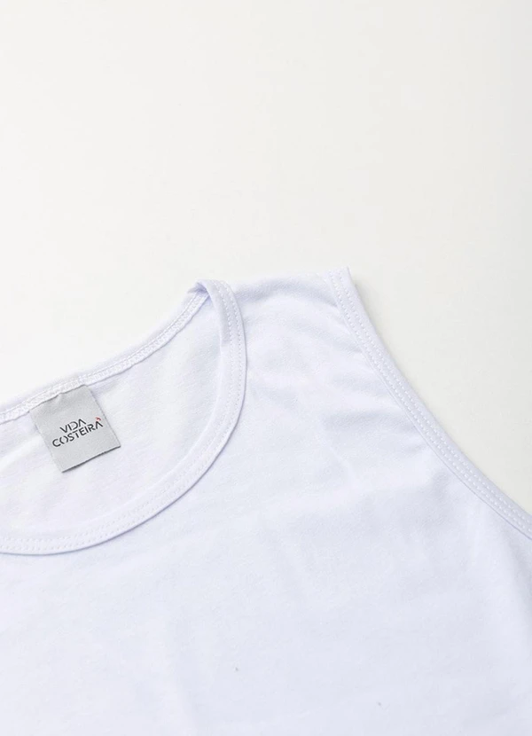 Vida Costeira - Conjunto Masculino Regata Casual Branco 5