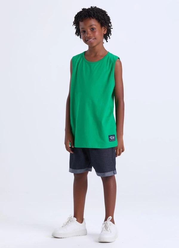 Vida Costeira - Conjunto Masculino Regata Casual Verde