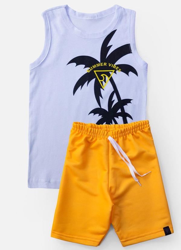 Keki Boys - Conjunto Masculino Regata The Chill Branco 4