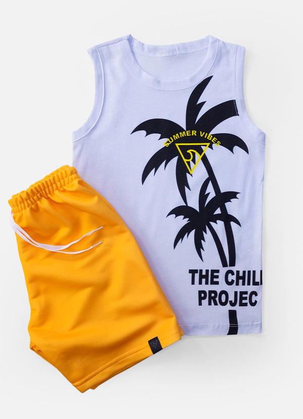 Keki Boys - Conjunto Masculino Regata The Chill Branco 5