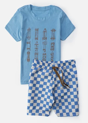 Keki Boys - Conjunto Masculino Skates Azul - KEKI BOYS