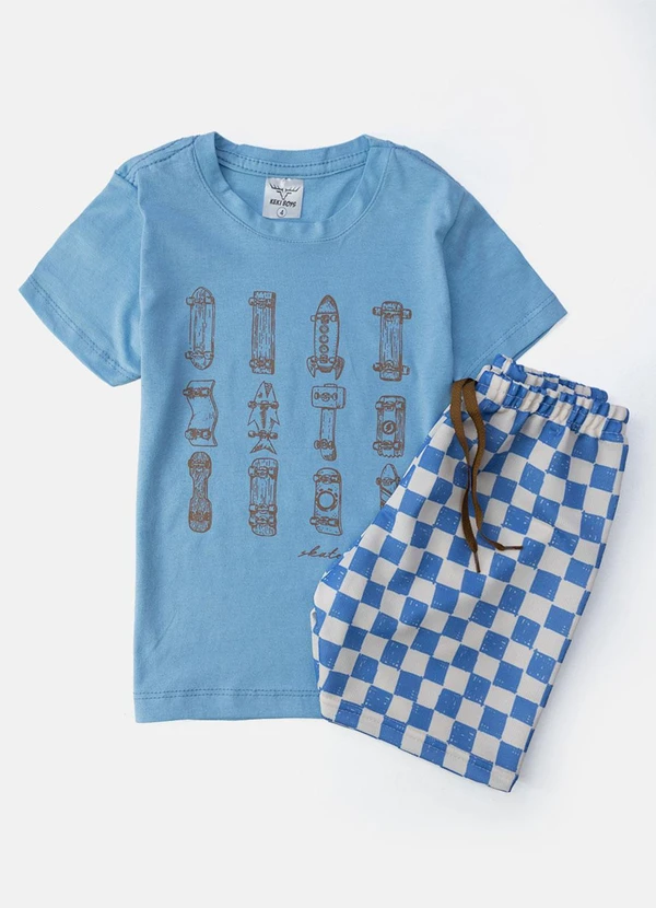 Keki Boys - Conjunto Masculino Skates Azul 2