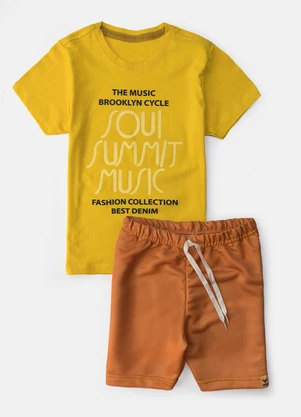 Torrox - Conjunto Masculino Soul Summit Music Amarelo - TORROX