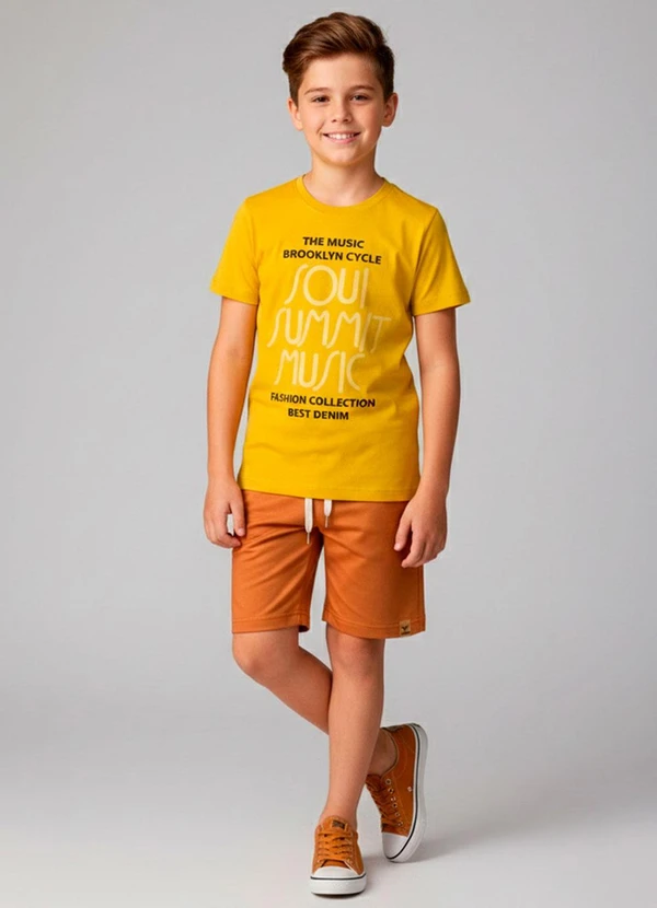Torrox - Conjunto Masculino Soul Summit Music Amarelo
