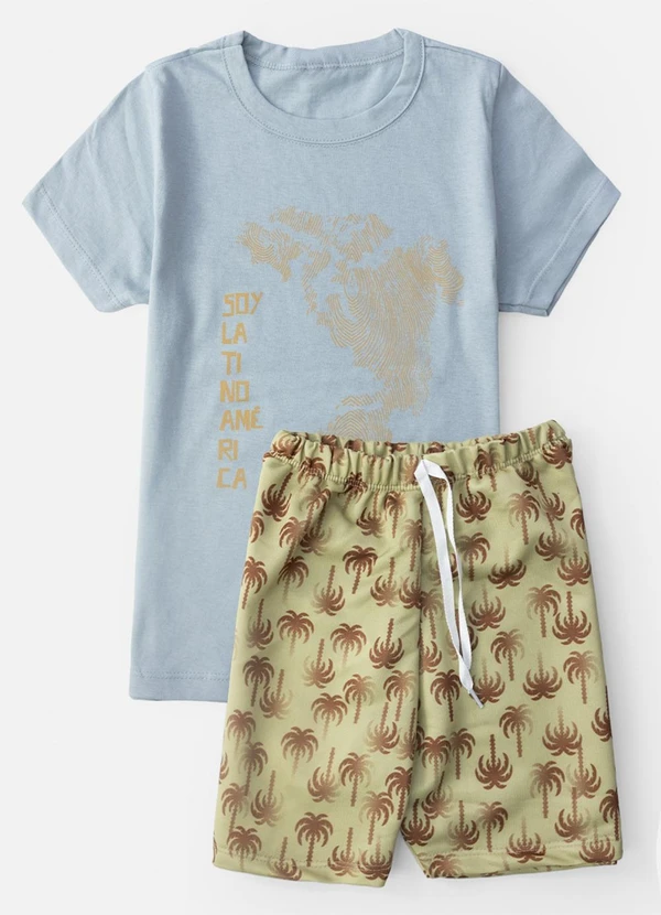 Keki Boys - Conjunto Masculino Soy Latino América Cinza 2