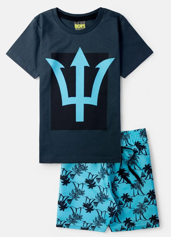 Boys Brigade - Conjunto Masculino Square Tridente Chumbo 1