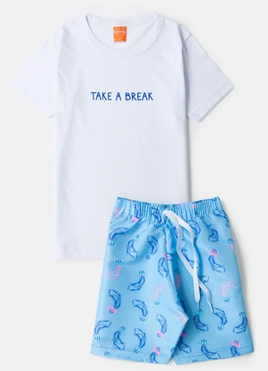 Torrox - Conjunto Masculino Take a Break Branco - TORROX
