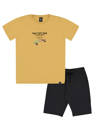 Pulla Bulla - Conjunto Meia Malha Amarelo - PULLA BULLA