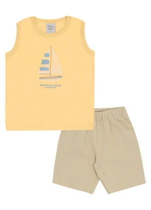 Pulla Bulla - Conjunto Meia Malha Amarelo - PULLA BULLA