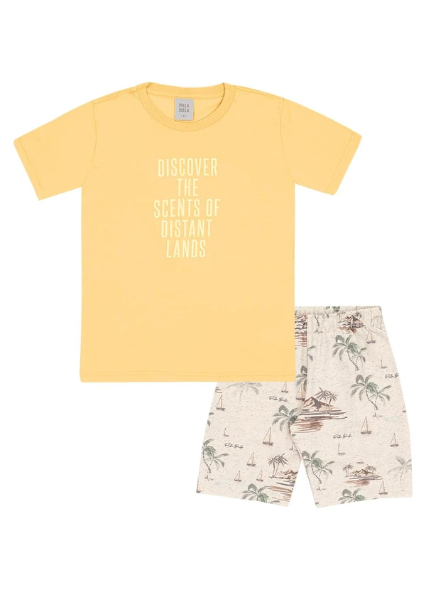 Pulla Bulla - Conjunto Meia Malha Amarelo
