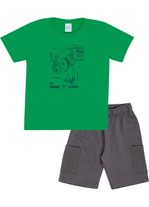 Pulla Bulla - Conjunto Meia Malha Azul - PULLA BULLA